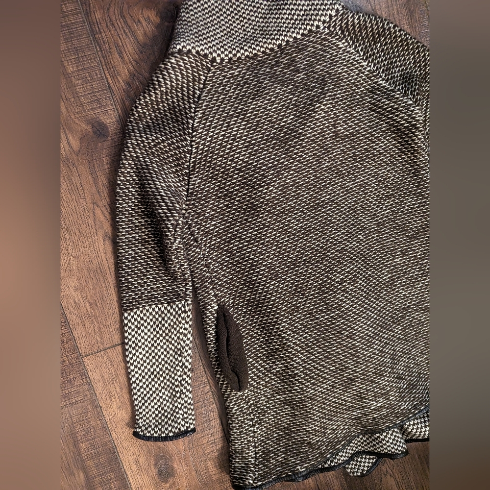 Simply Couture Sweater Women Large Chunky Knit Zipper Neck Open Front Cardigan - Picture 15 of 16